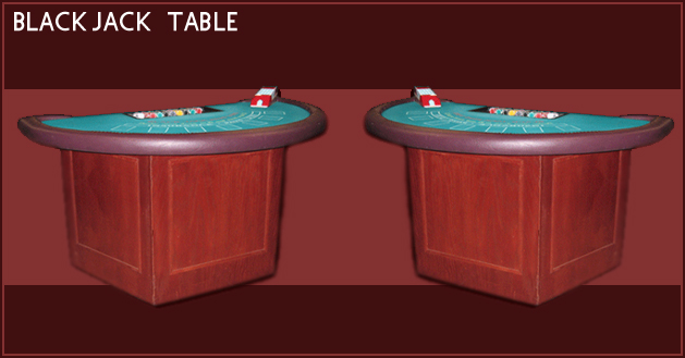 Blackjack casino rental tables available