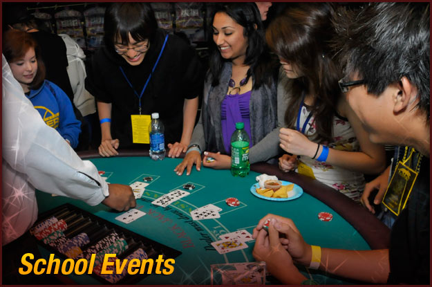 Casino themed nights are great entertainment for young adults