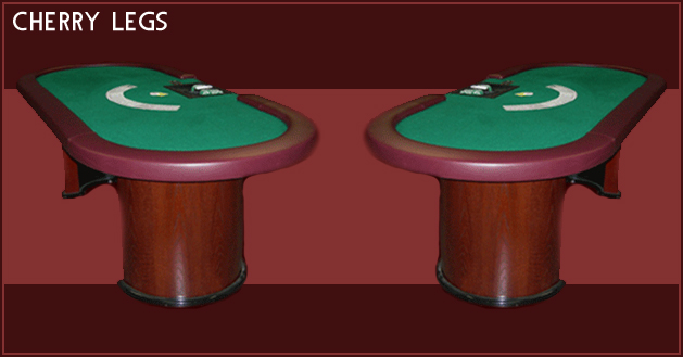 Cherry Leg Poker Table Rentals view 2