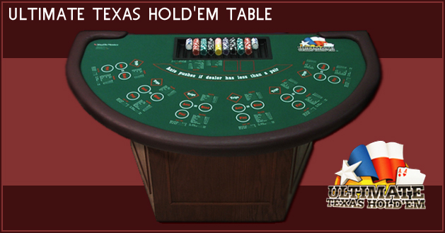 Ultimate Texas Hold'em casino rental table